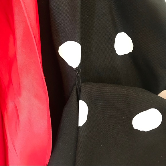 Jovani 🎀 Strapless Polka Dot Red Bow Prom Dress - Picture 5 of 8